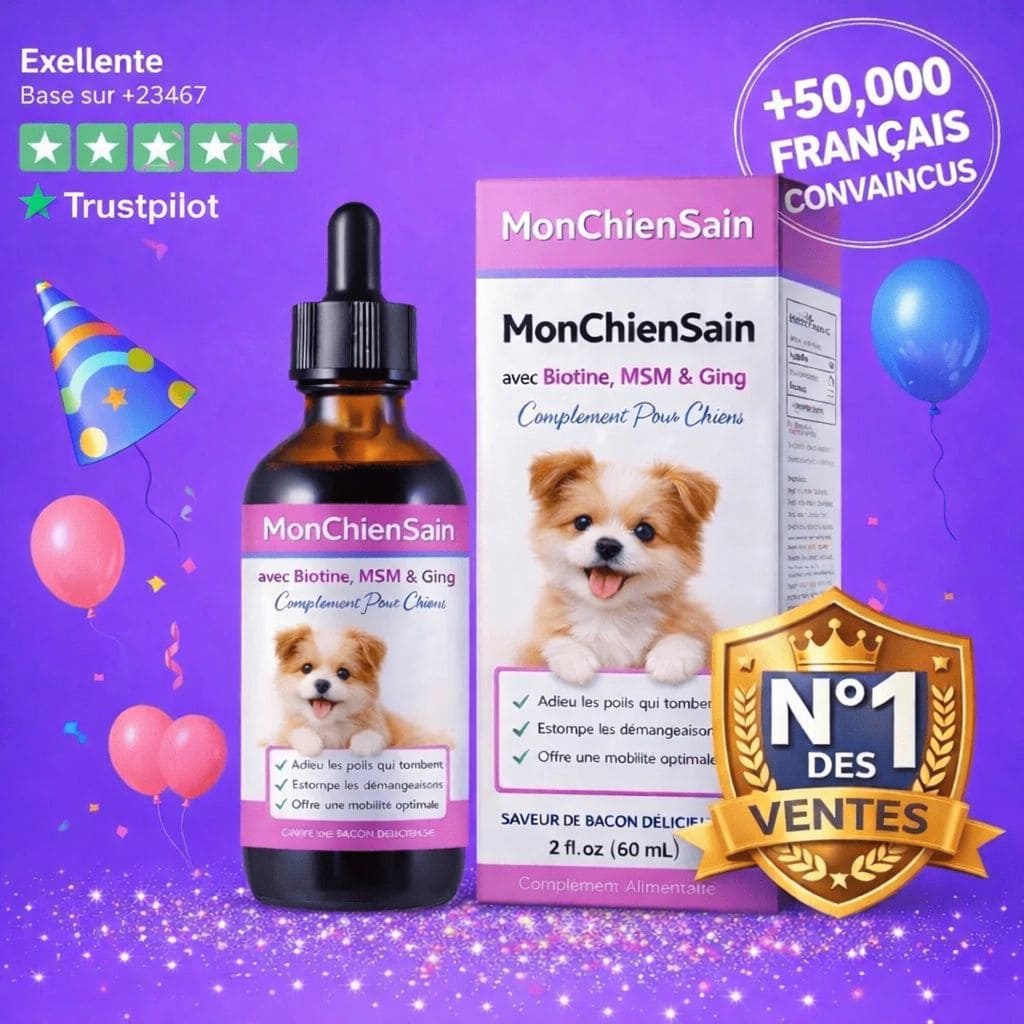 MonChienSain Articulavie - Complément Articulaire au Collagène pour Chiens